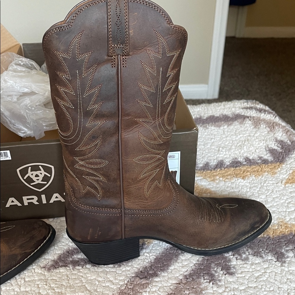 💜Heritage R Toe Western Boot - Picture 8 of 10